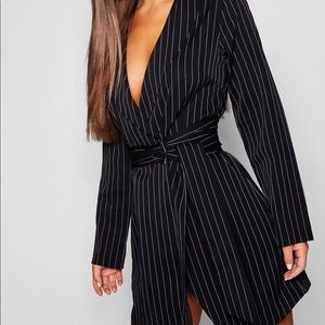Pinstipe Dress with matching belt